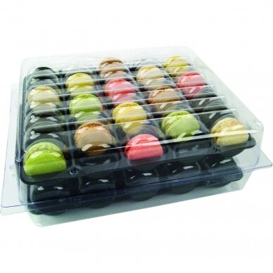 Plastikinė dežutė (70vnt.) Macarons