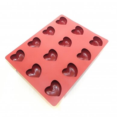 Maé silikoninė forma "Heart 3D mould" (69x63,5x37 MM) 1